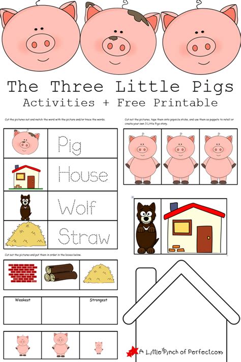 Free Three Little Pigs Printables